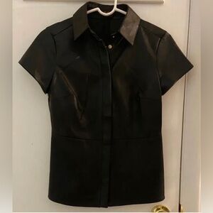 AS & DF Genuine Leather Blouse